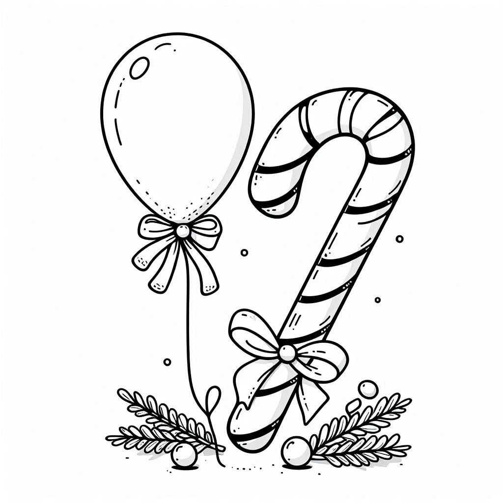 coloriage Sucre D’orge pour enfant a imprimer gratuit 1