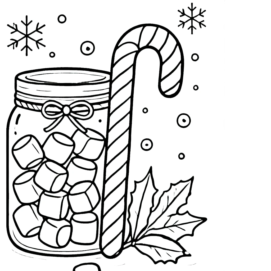 coloriage Sucre D’orge pour enfant à imprimer