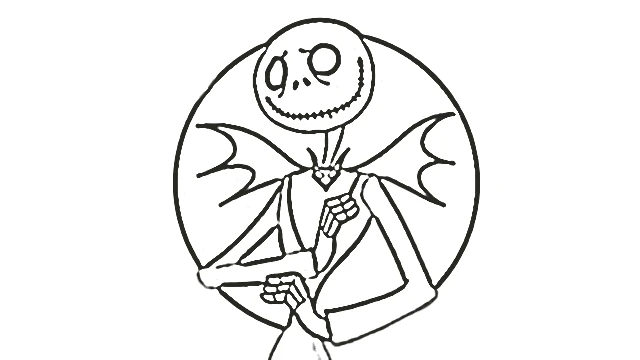 coloriage The Nightmare Before Christmas à imprimer pdf gratuit 1