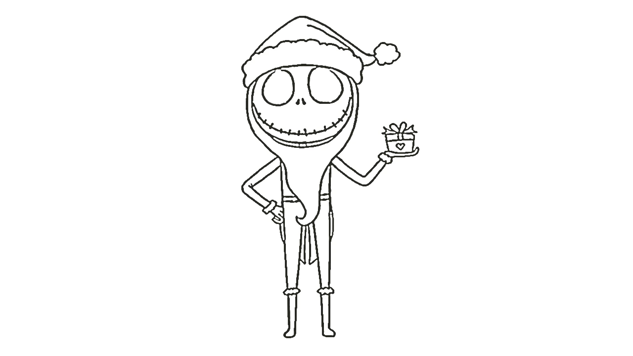 coloriage The Nightmare Before Christmas à imprimer gratuit