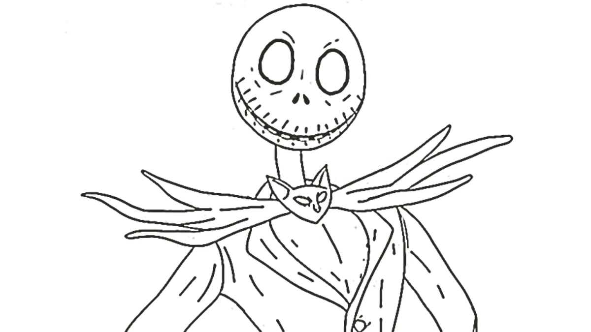 coloriage The Nightmare Before Christmas à imprimer pour enfant de 6 ans 2