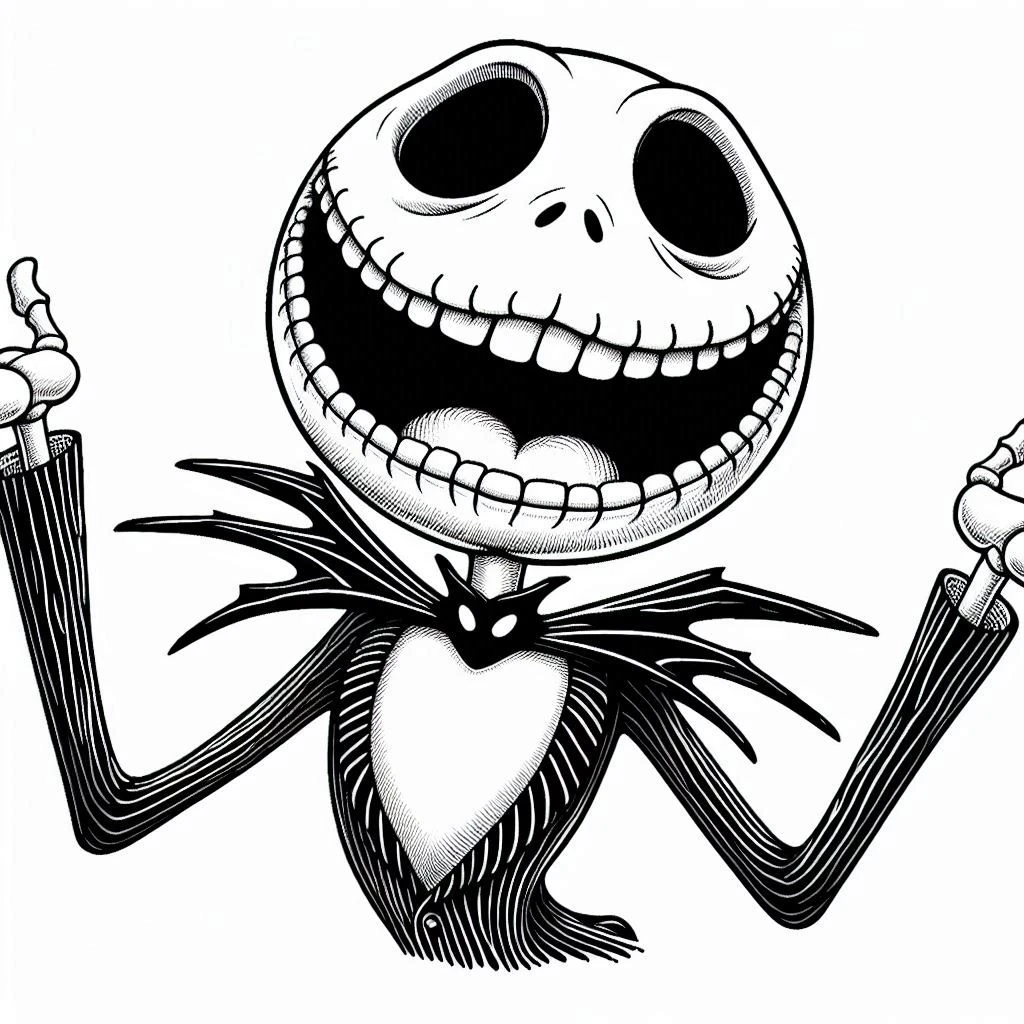 coloriage The Nightmare Before Christmas pour bebe a imprimer