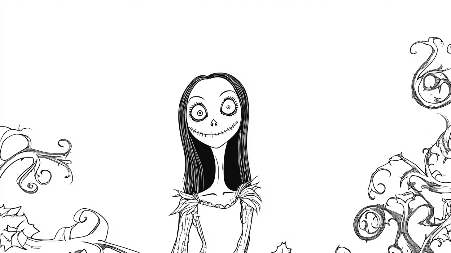 imprimer coloriage The Nightmare Before Christmas gratuit