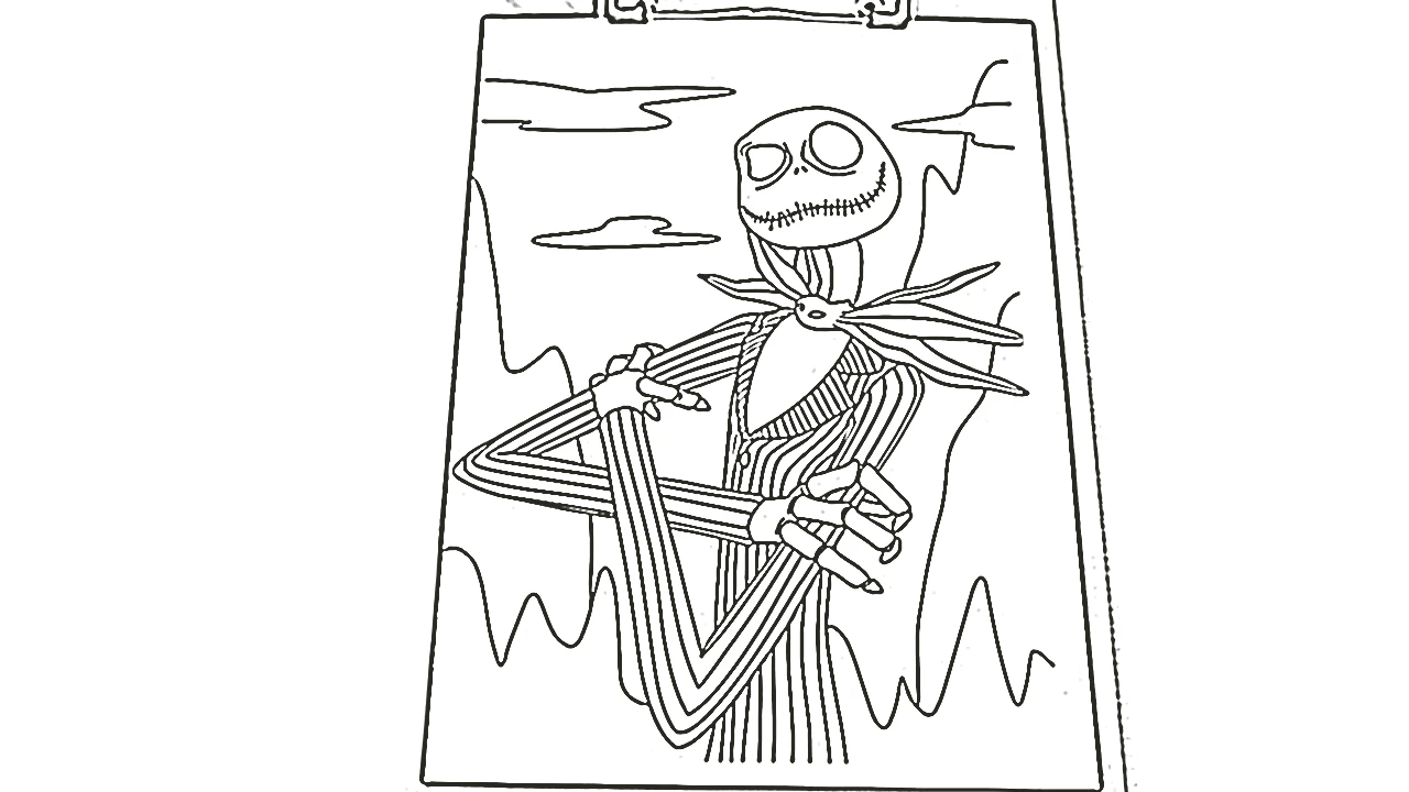 coloriage The Nightmare Before Christmas a imprimer gratuitement