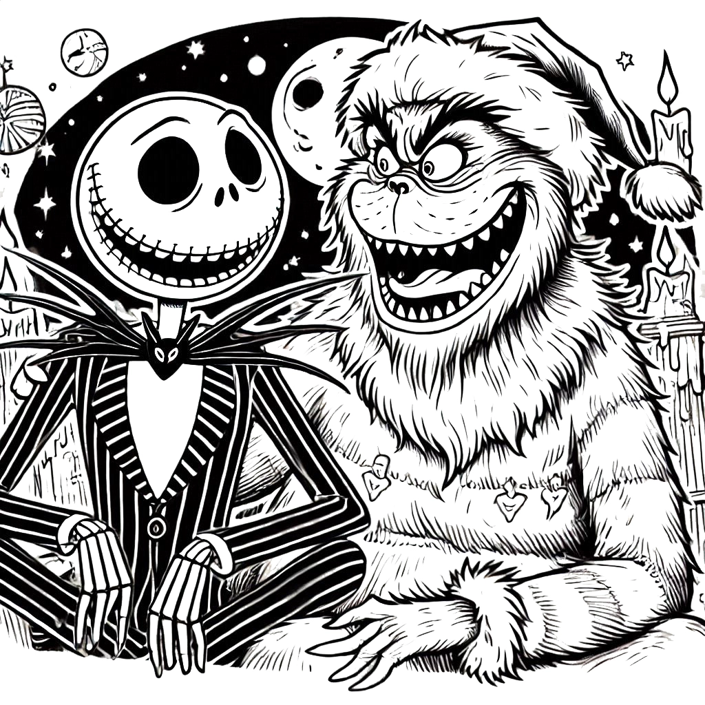 coloriage The Nightmare Before Christmas et dessins