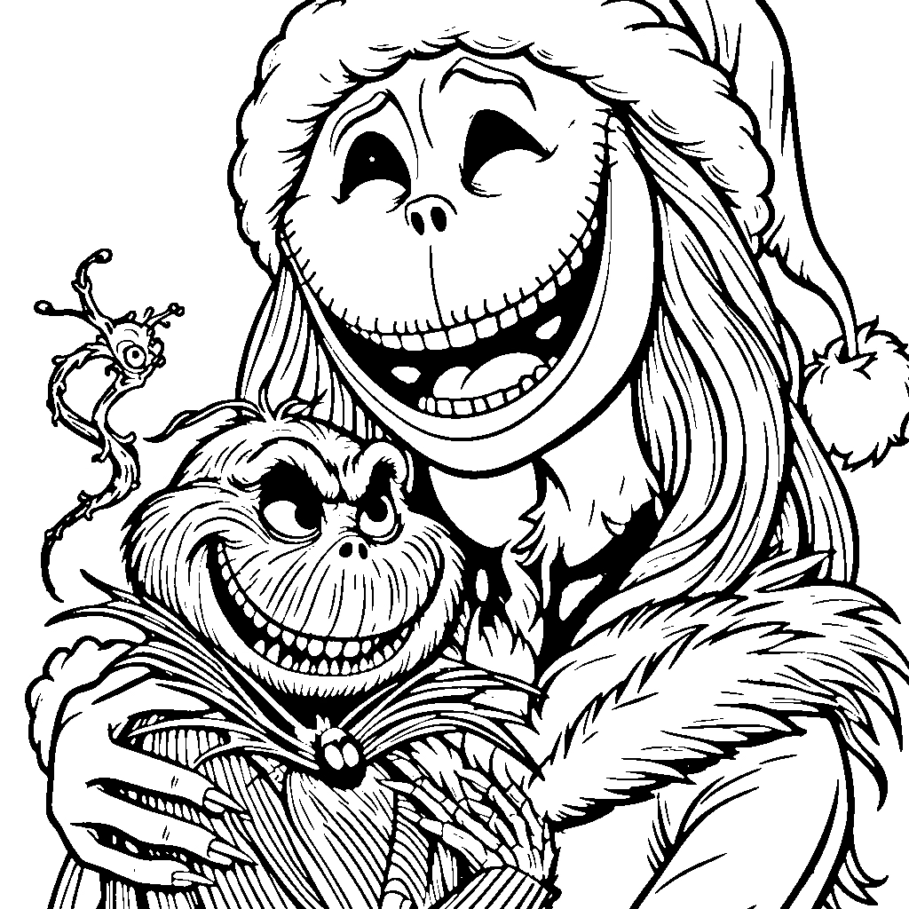 coloriage The Nightmare Before Christmas a dessiner en ligne