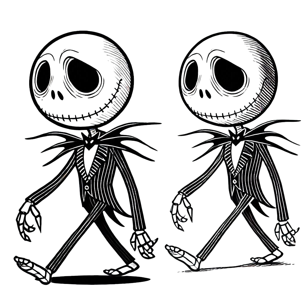 coloriage The Nightmare Before Christmas d'enfant a imprimer