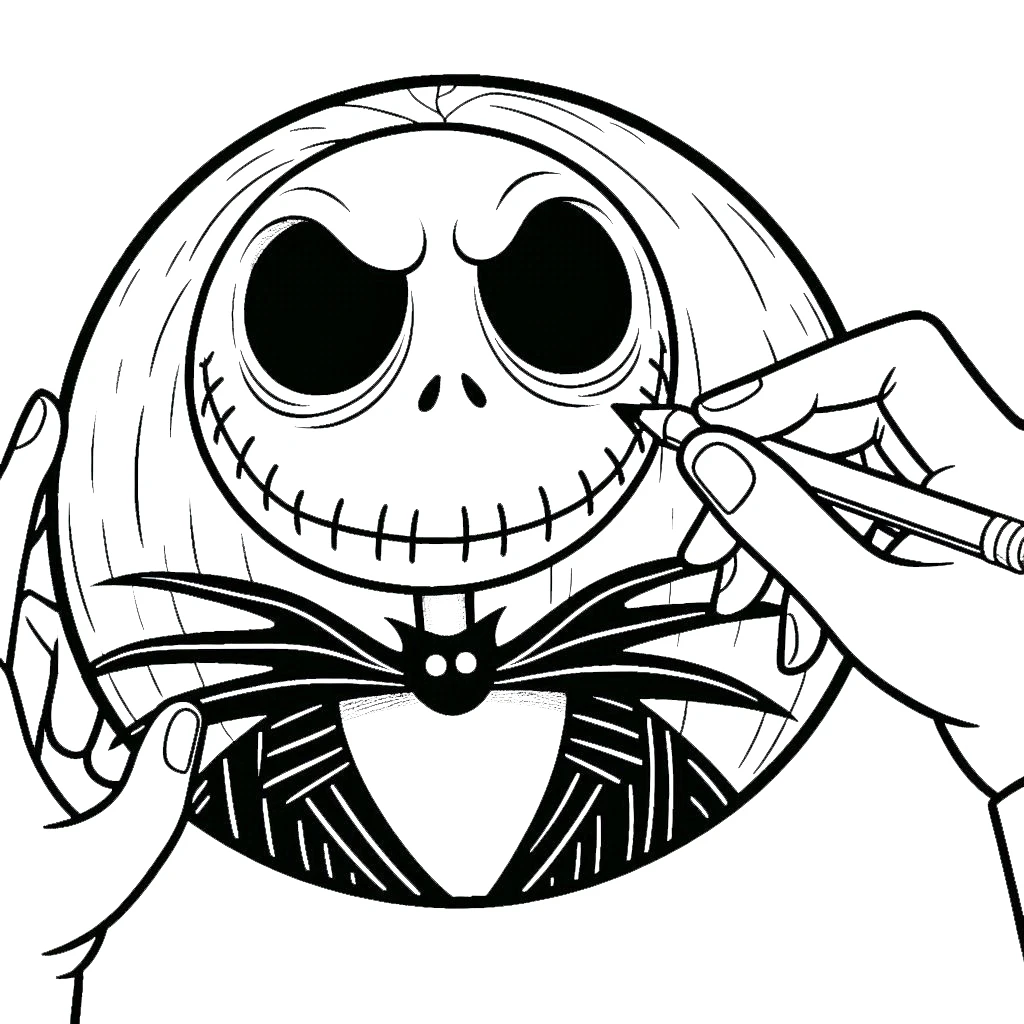 imprimer coloriage The Nightmare Before Christmas