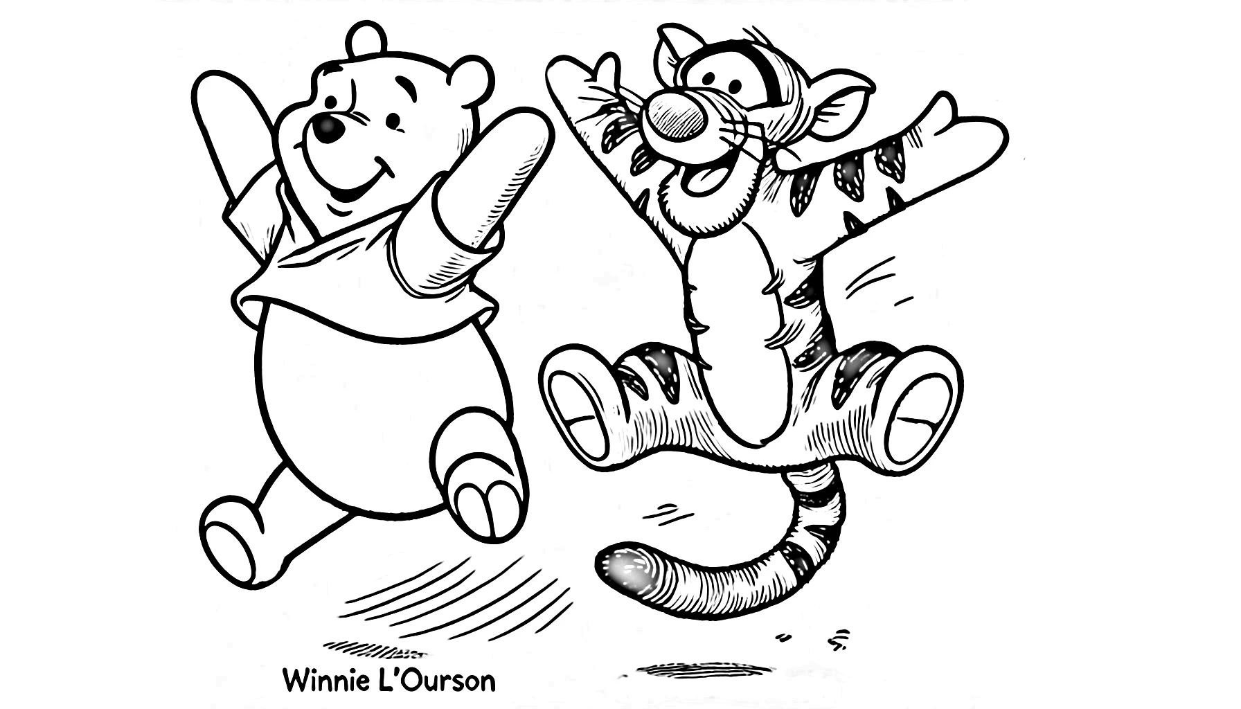 coloriage Winnie l’ourson pour bebe a imprimer