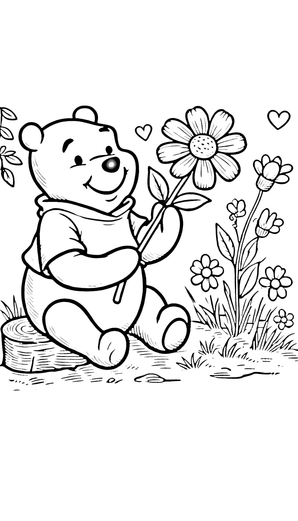 coloriage Winnie l’ourson educatif pour enfant 1