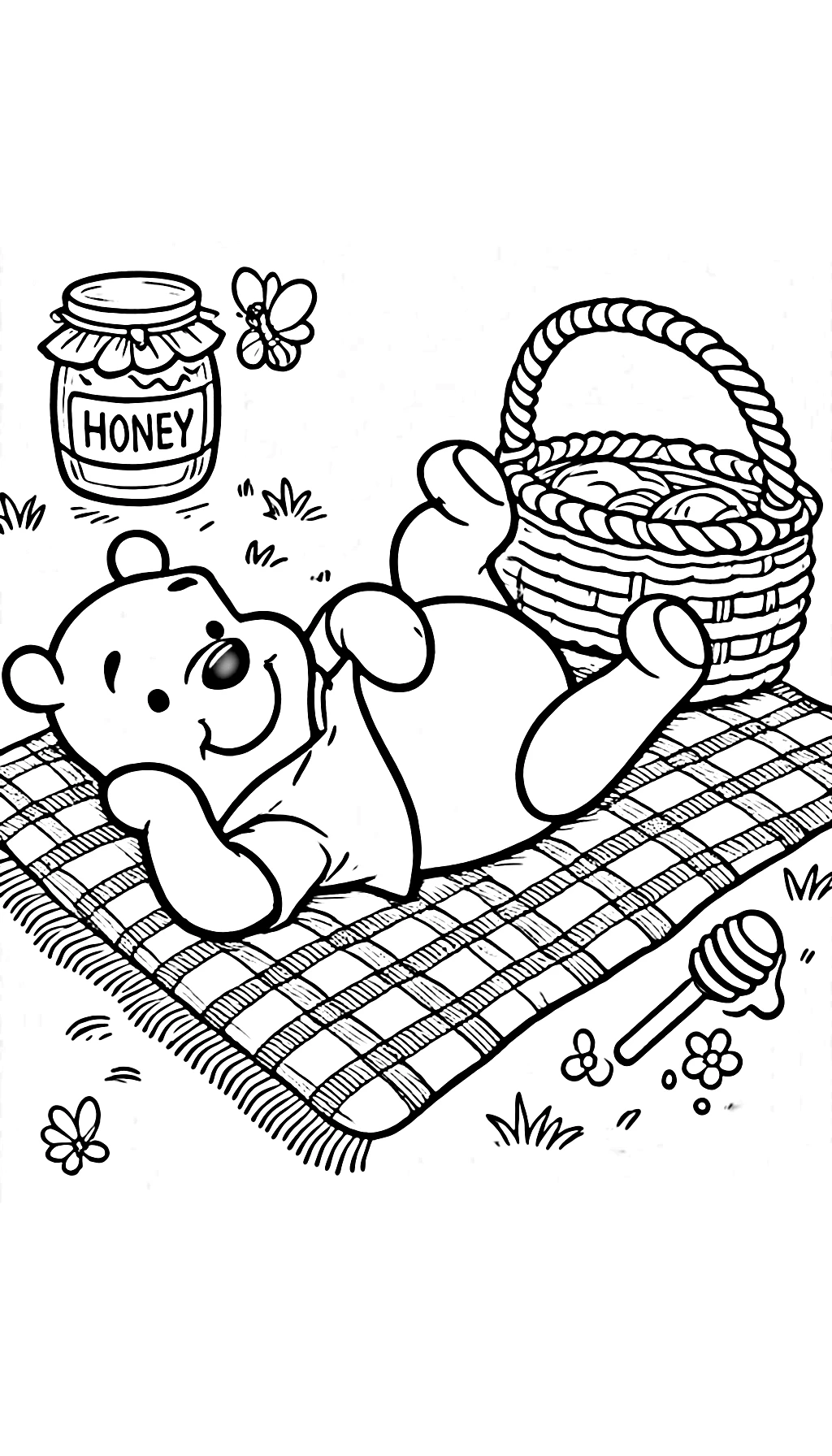 coloriage Winnie l’ourson et dessins 1