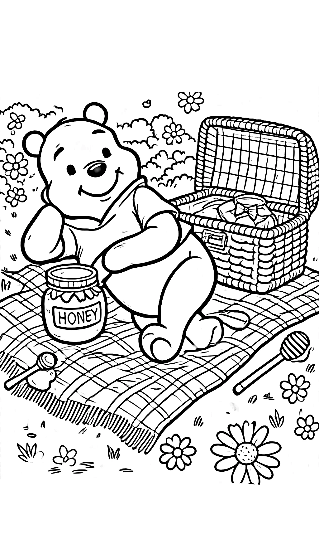 coloriage Winnie l’ourson pour enfant gratuit