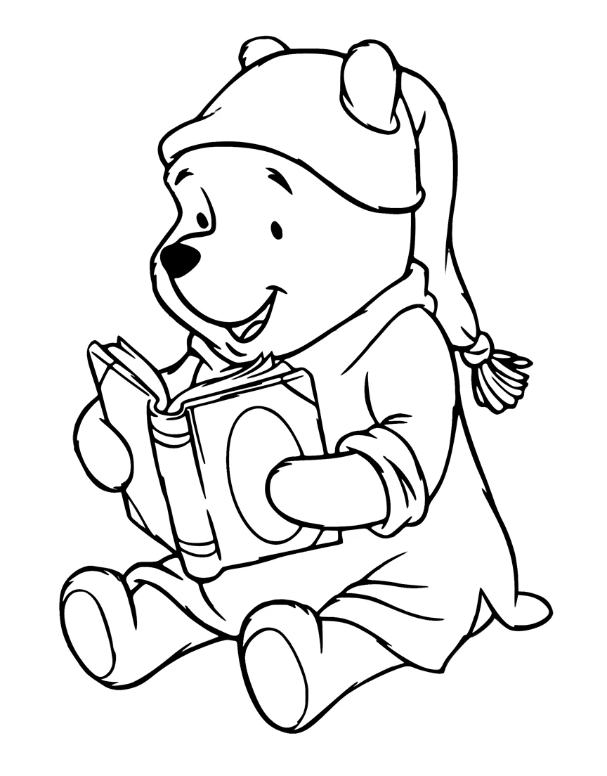 image de coloriage Winnie l’ourson pour enfant