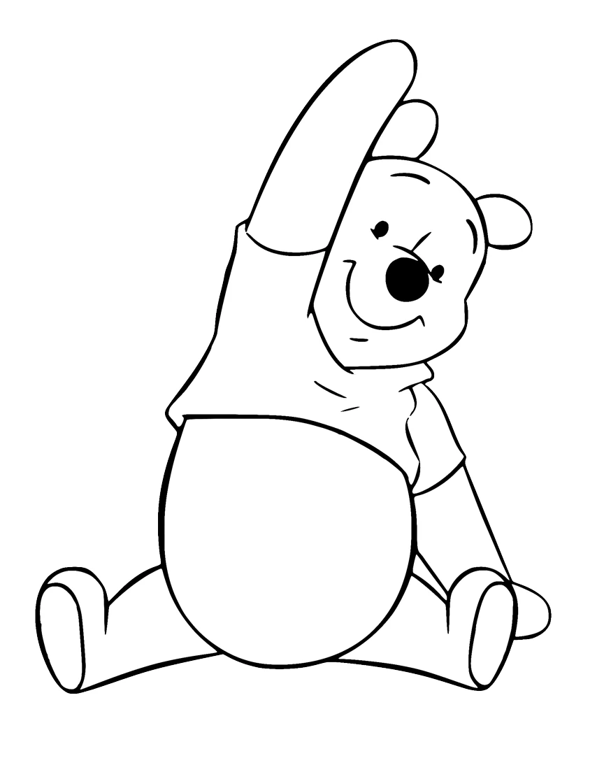 image de coloriage Winnie l’ourson pour enfant 1