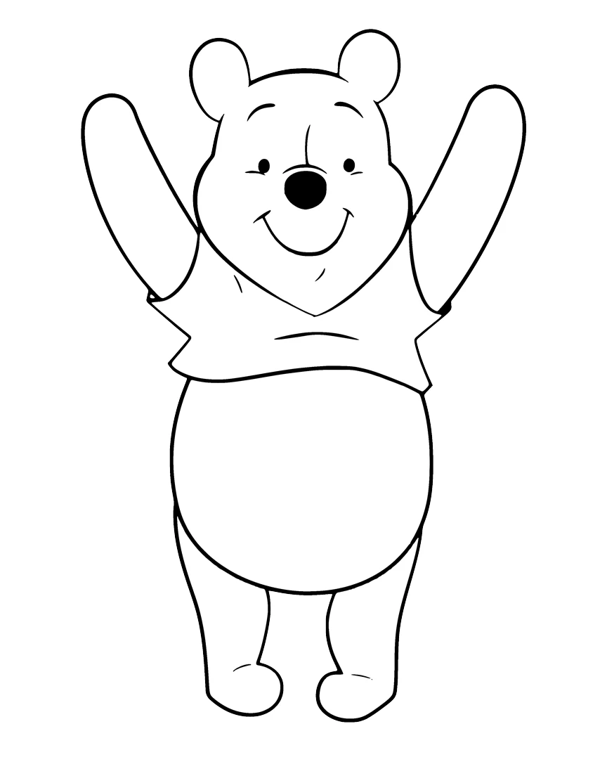 coloriage Winnie l’ourson gratuit à imprimer