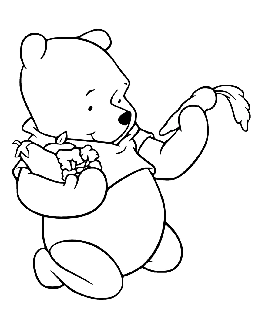 coloriage Winnie l’ourson pour enfants a imprimer gratuit 1