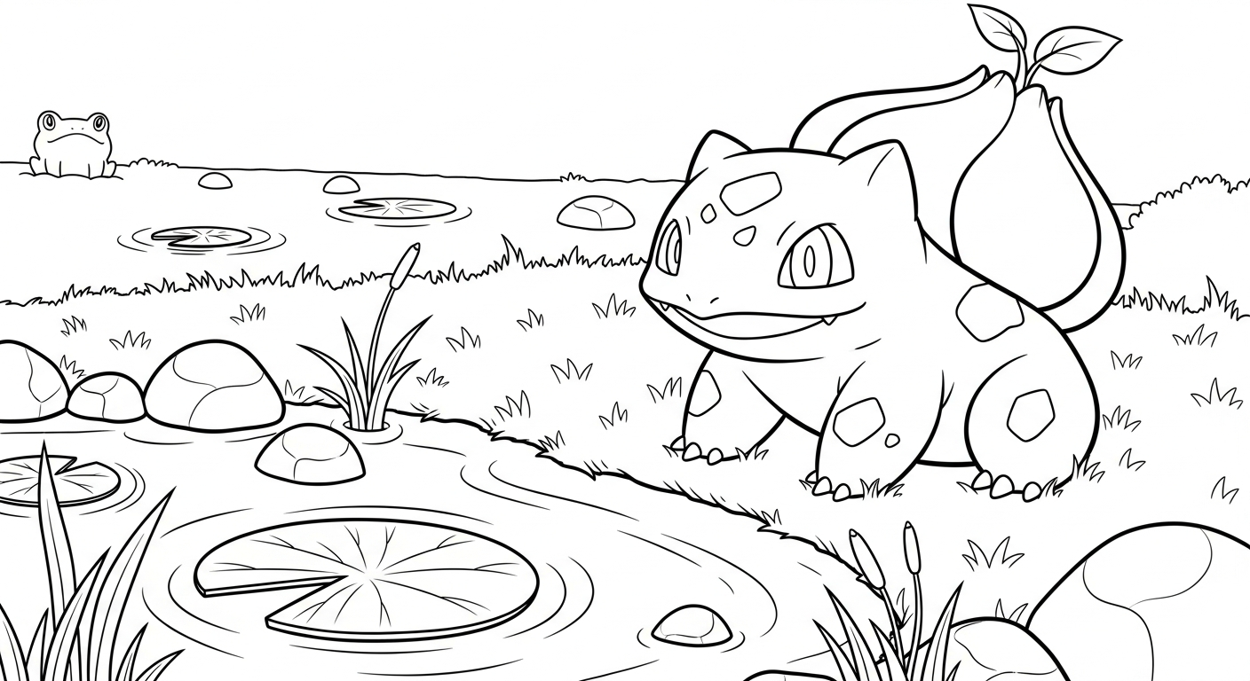 coloriage Bulbizarre updated à imprimer pdf gratuit 1