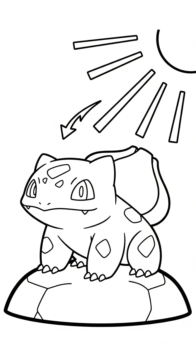 coloriage Bulbizarre updated gratuit à imprimer