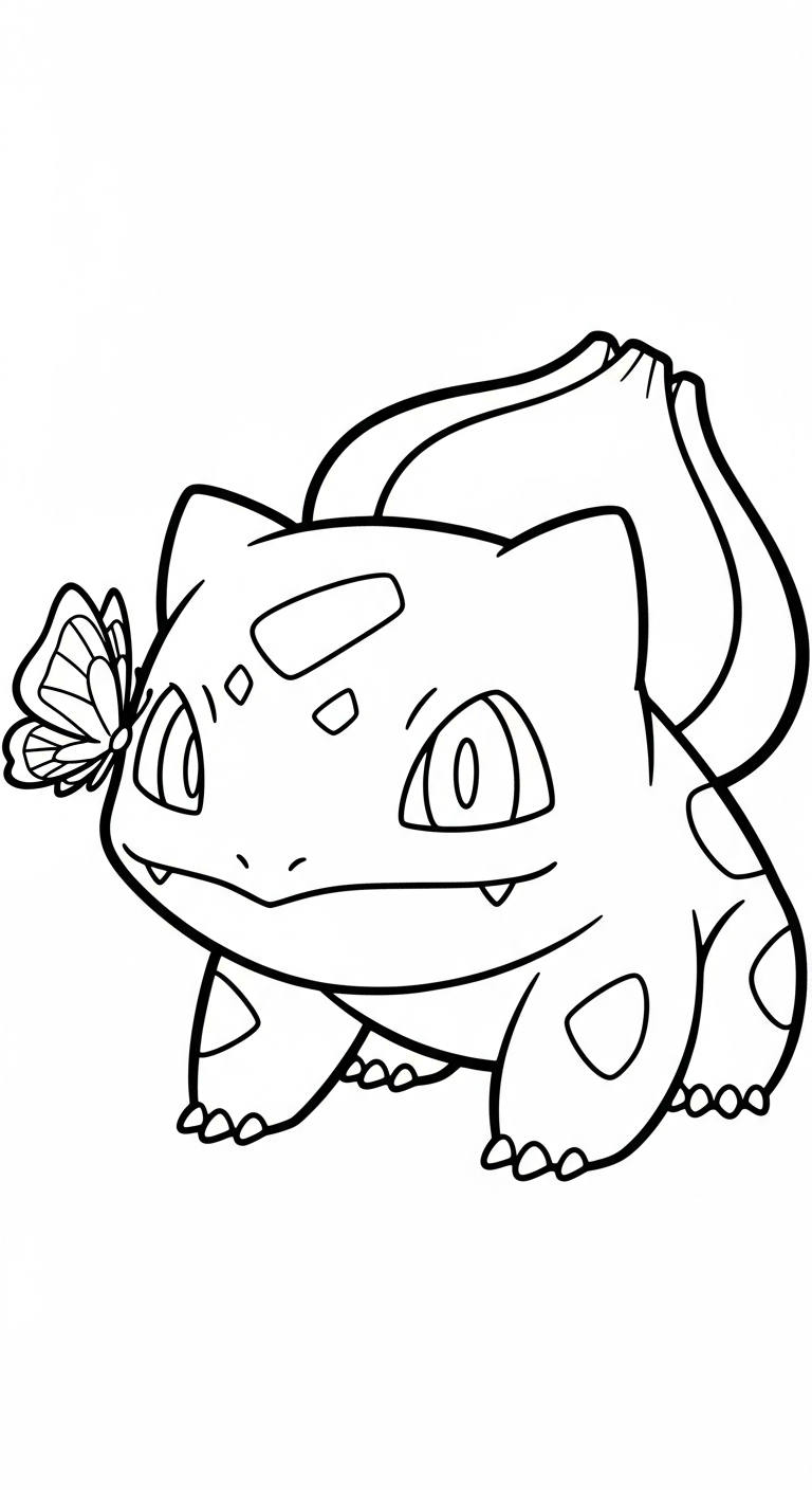 coloriage Bulbizarre updated pour enfant de 10 ans