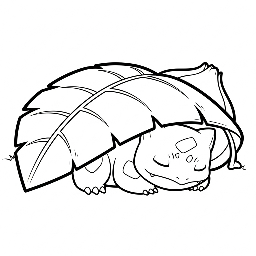 coloriage Bulbizarre updated pour enfant de 6 ans