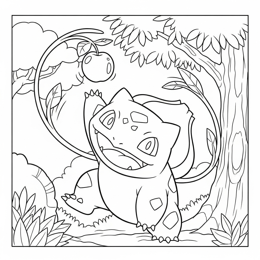 image pour coloriage Bulbizarre updated enfant 1