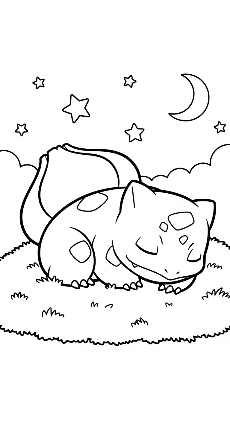 coloriage Bulbizarre updated à imprimer kawaii 1