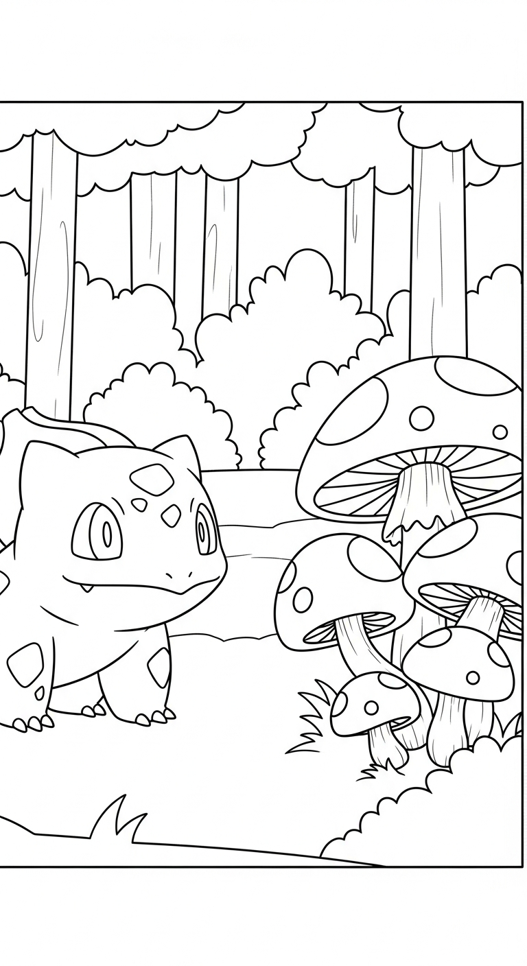 coloriage Bulbizarre updated à imprimer pdf gratuit