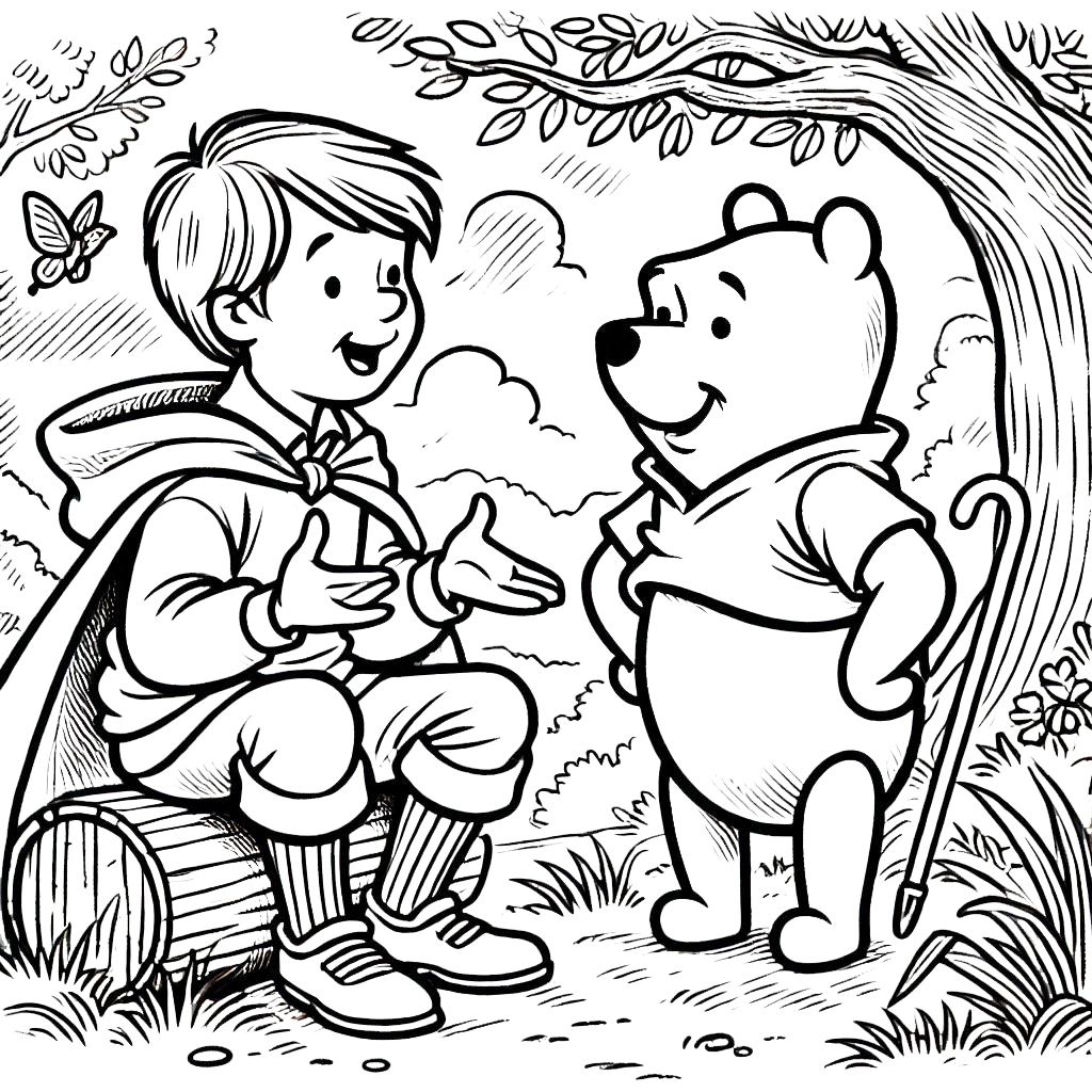 coloriage Winnie l’ourson a telecharger 1