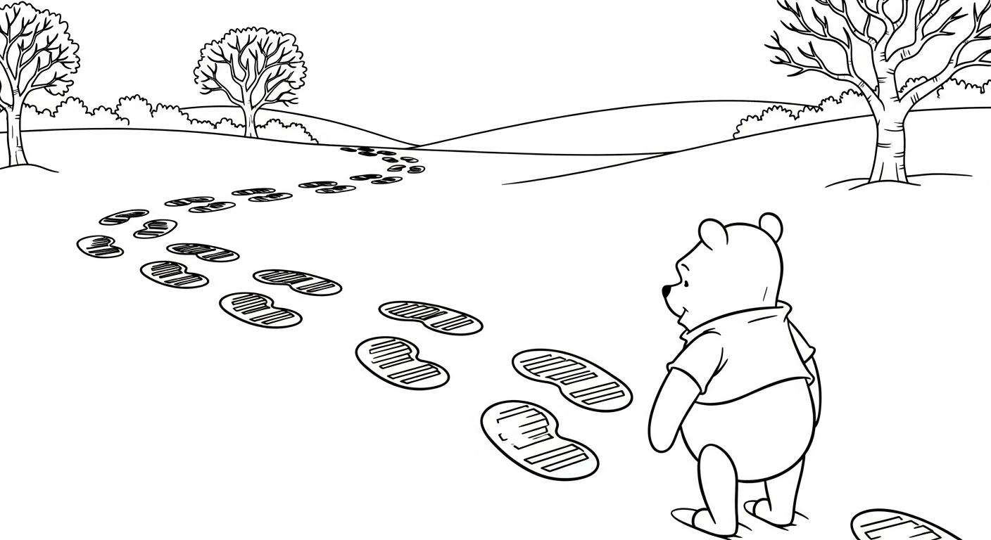 coloriage Winnie l’ourson Noël updated à imprimer gratuitement pdf