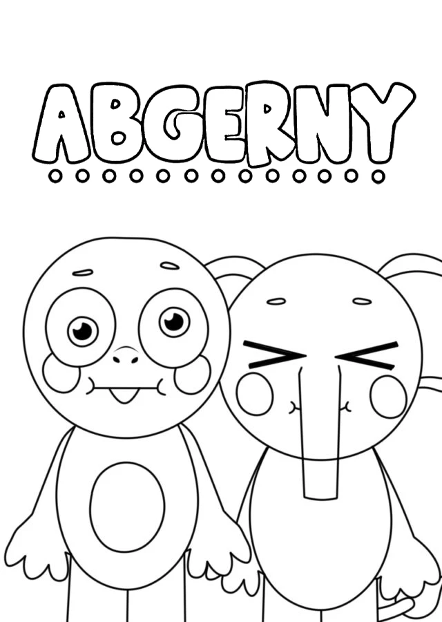 coloriage Abgerny pour enfant de 3 ans