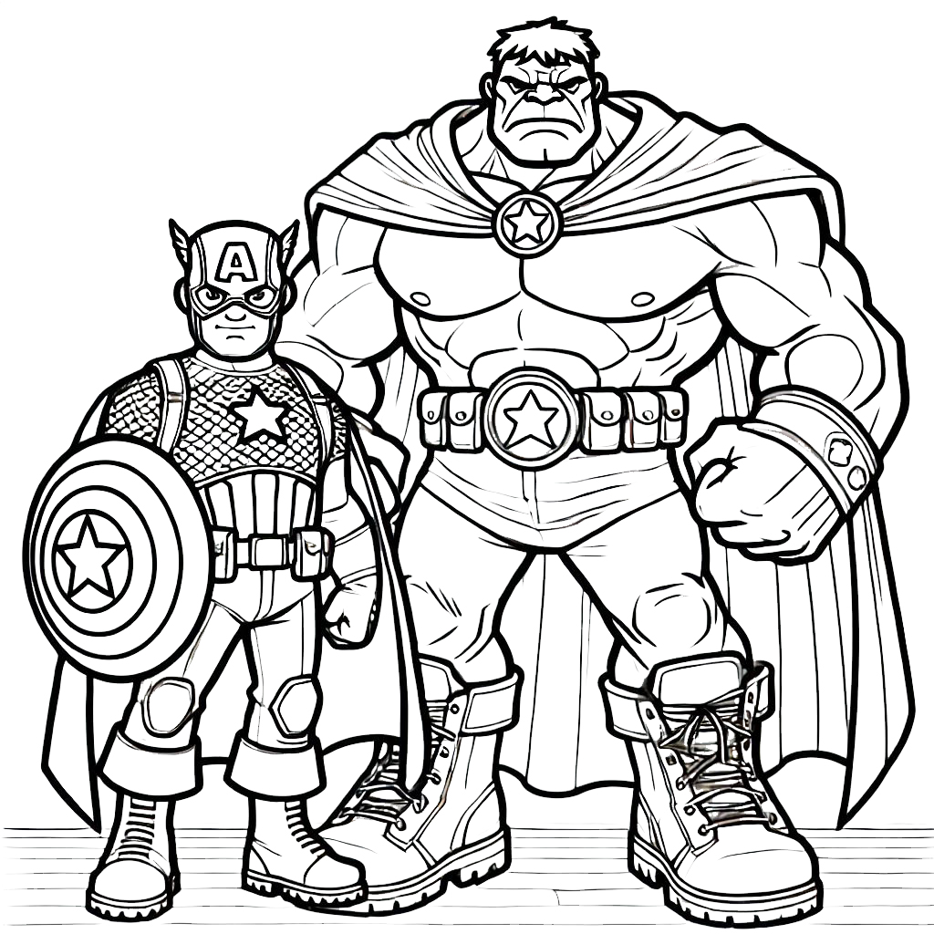 a imprimer coloriage Captain American gratuit