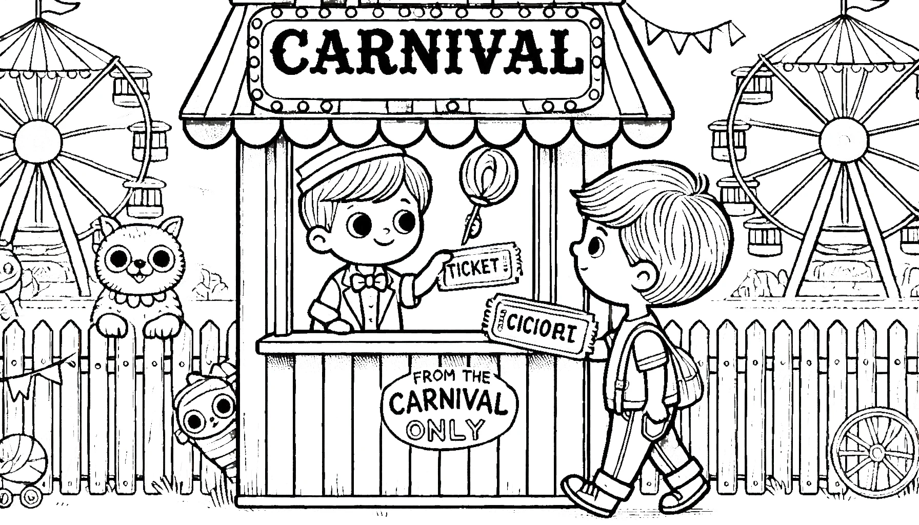 coloriage Carnaval gratuit a imprimer