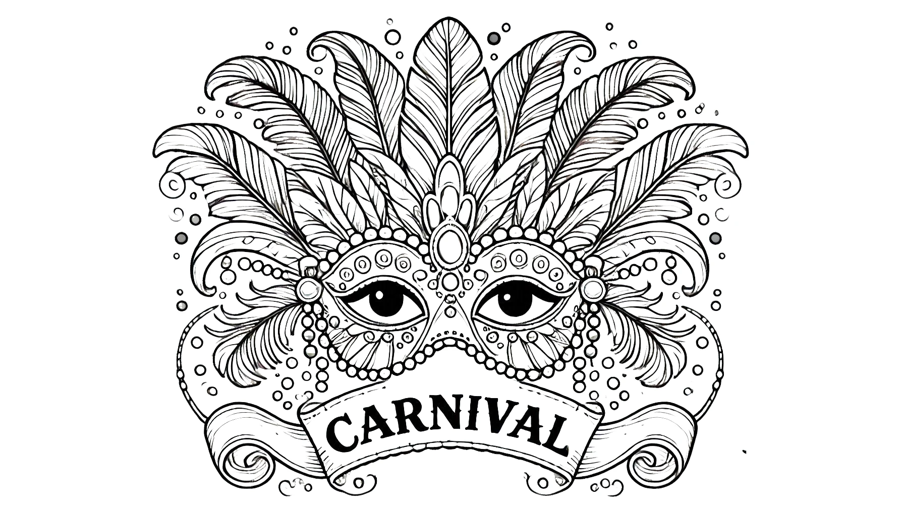 imprimer coloriage Carnaval