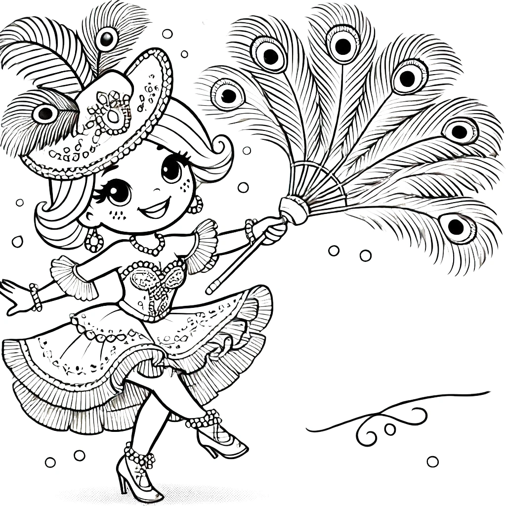 coloriage Carnaval pour enfant de 2 ans