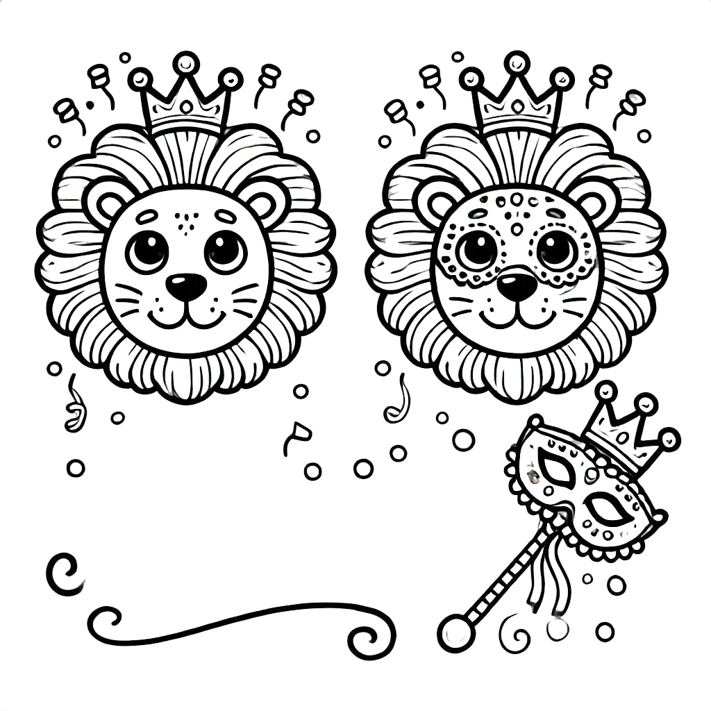 imprimer coloriage Carnaval gratuit