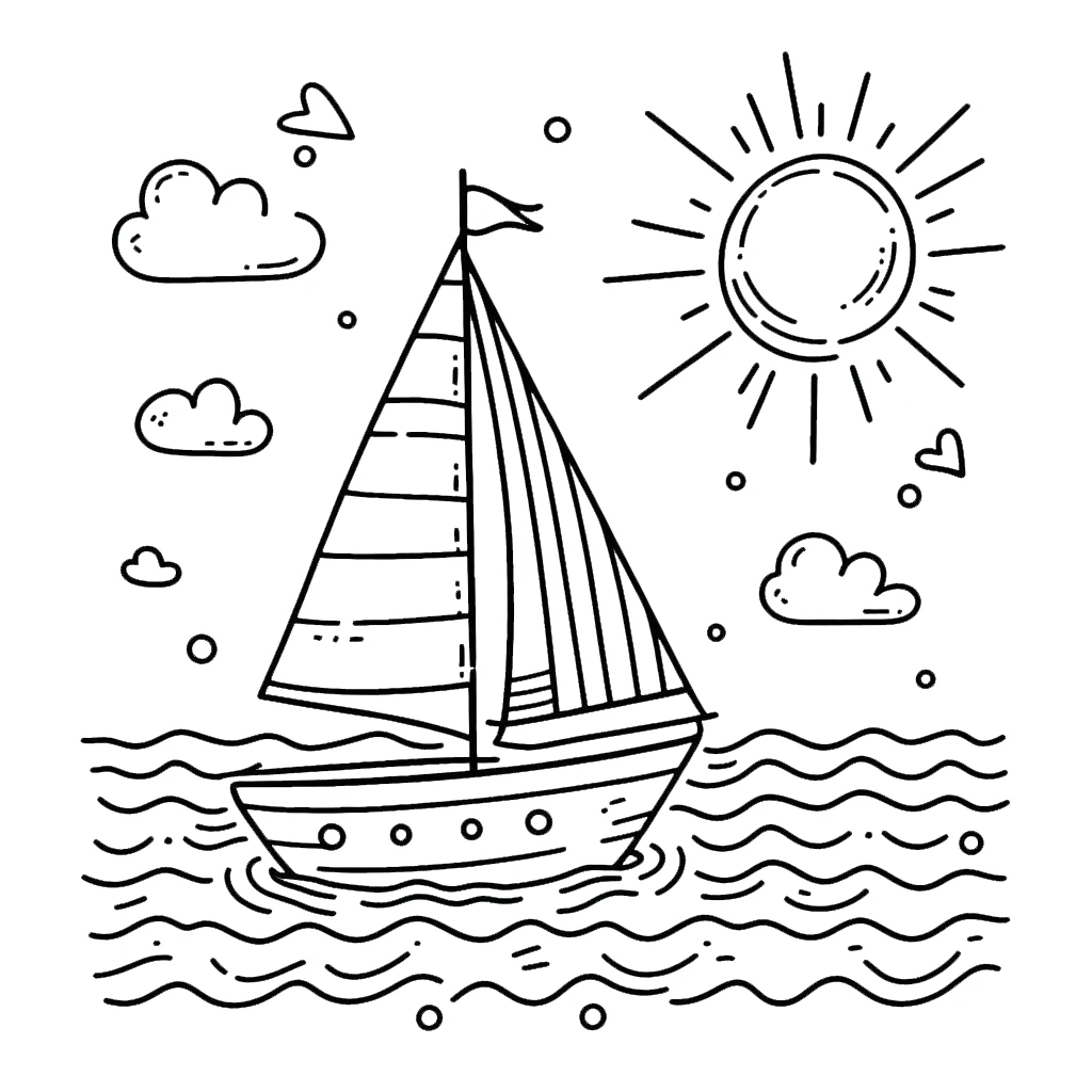 a imprimer coloriage Été gratuit 1