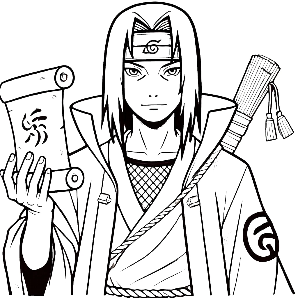 coloriage Itachi à imprimer 1