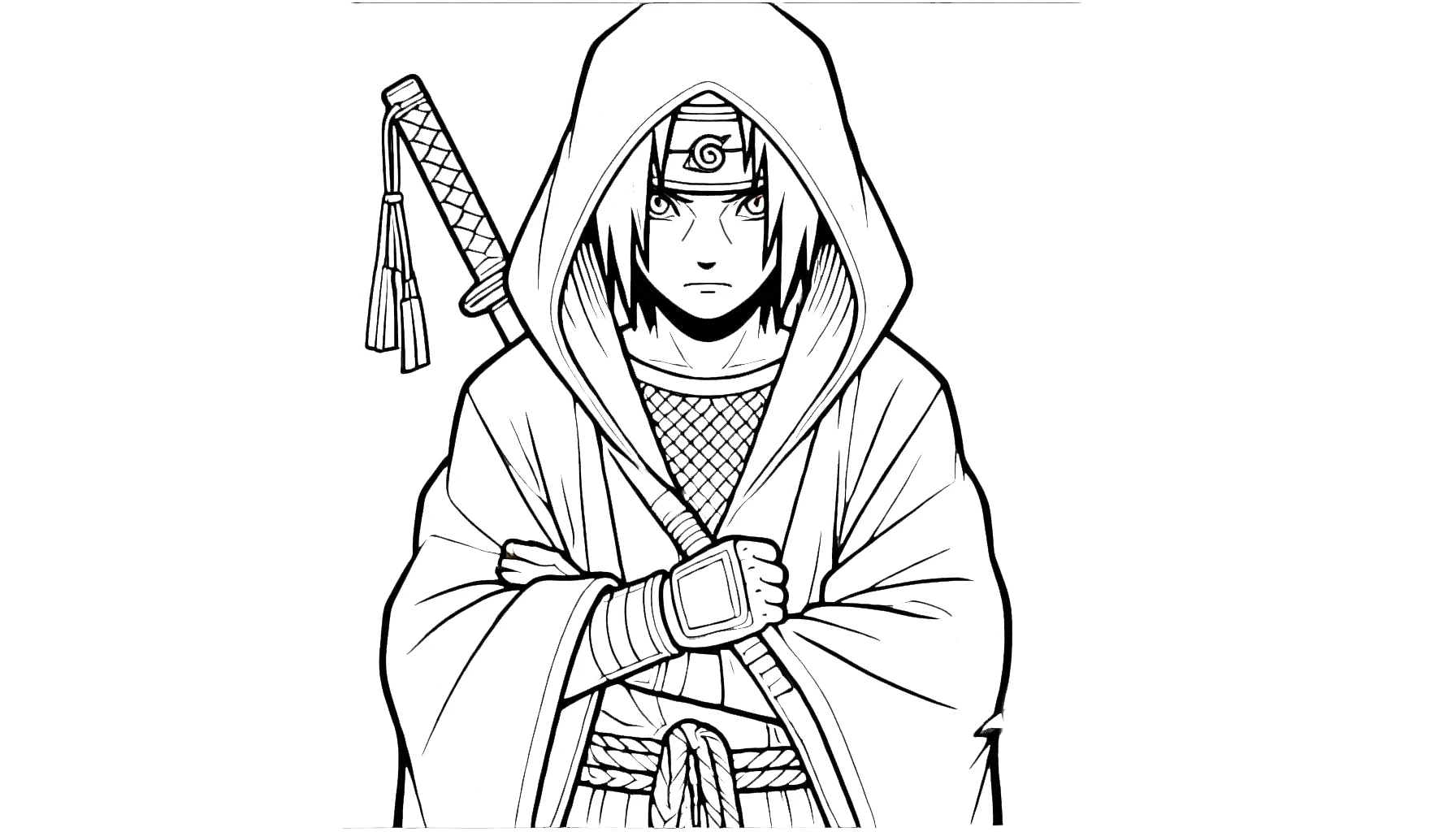 imprimer coloriage Itachi pour enfant