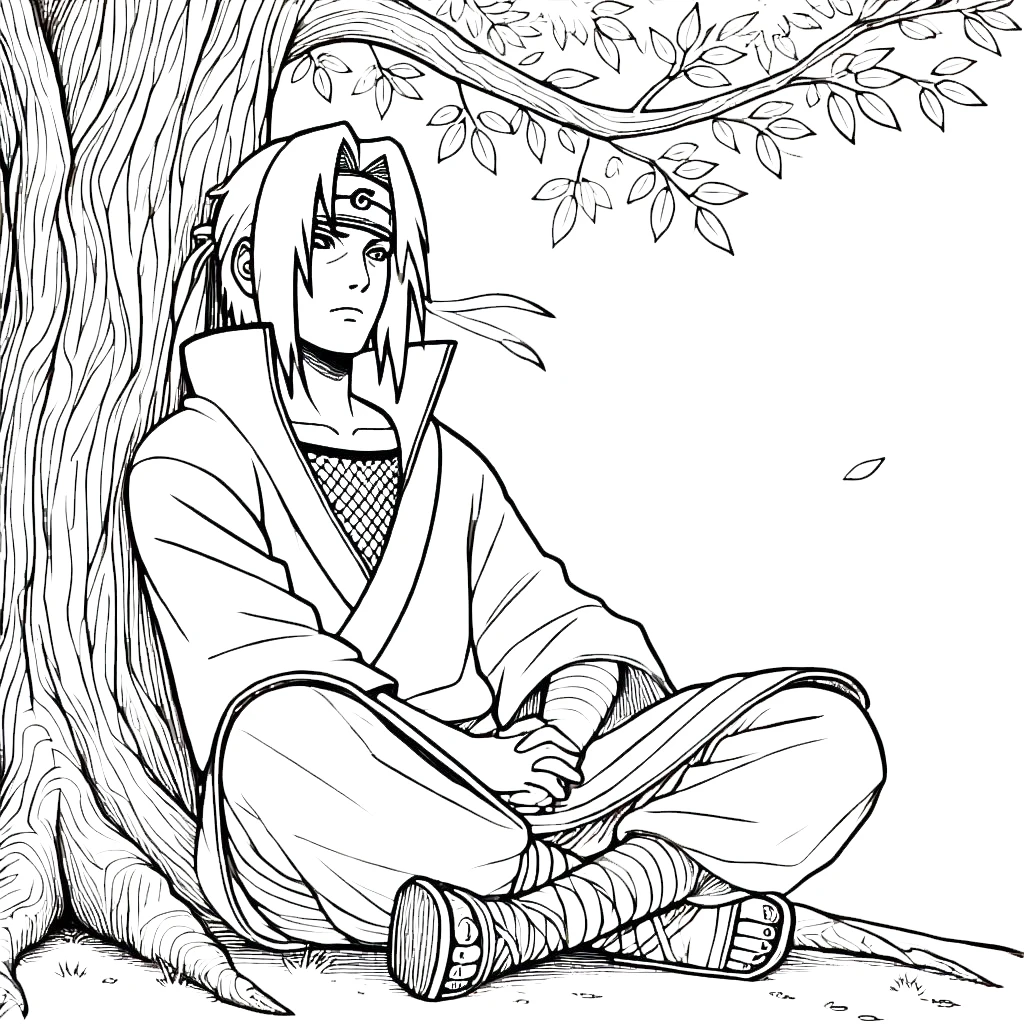 coloriage Itachi a imprimer gratuitement