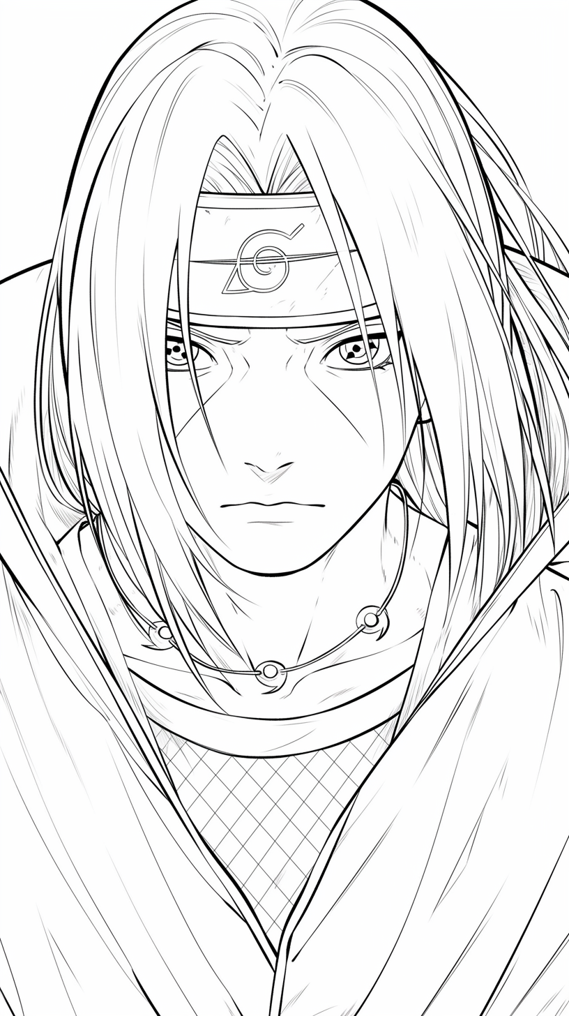 coloriage Itachi a dessiner en ligne