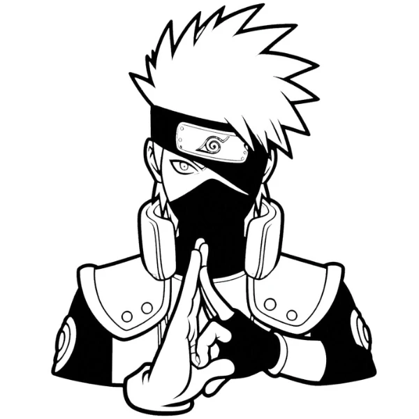 coloriage Kakashi pour enfant a imprimer gratuit