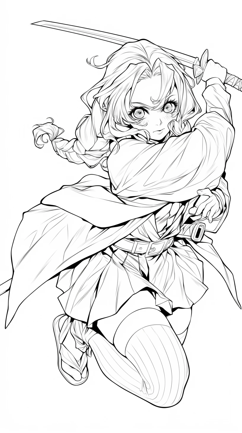 image pour coloriage Mitsuri enfant