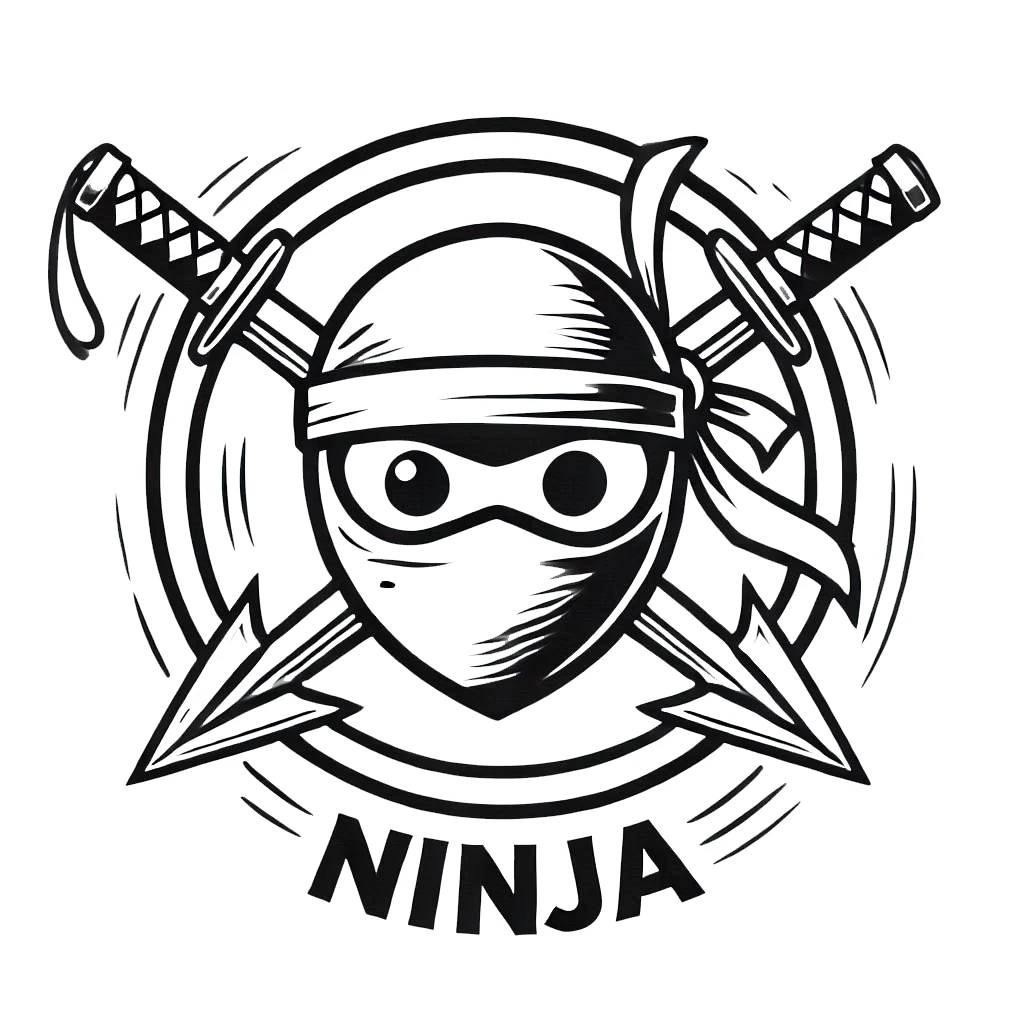 coloriage Ninja à imprimer a4