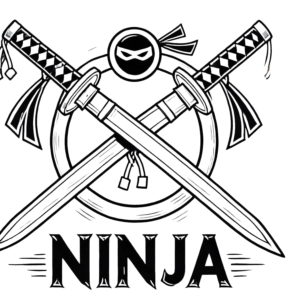 coloriage Ninja à imprimer 1