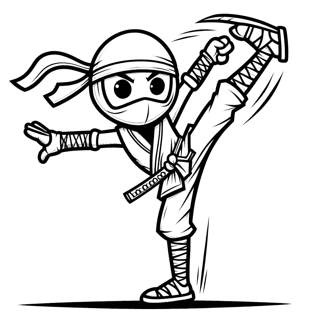 coloriage Ninja et dessins