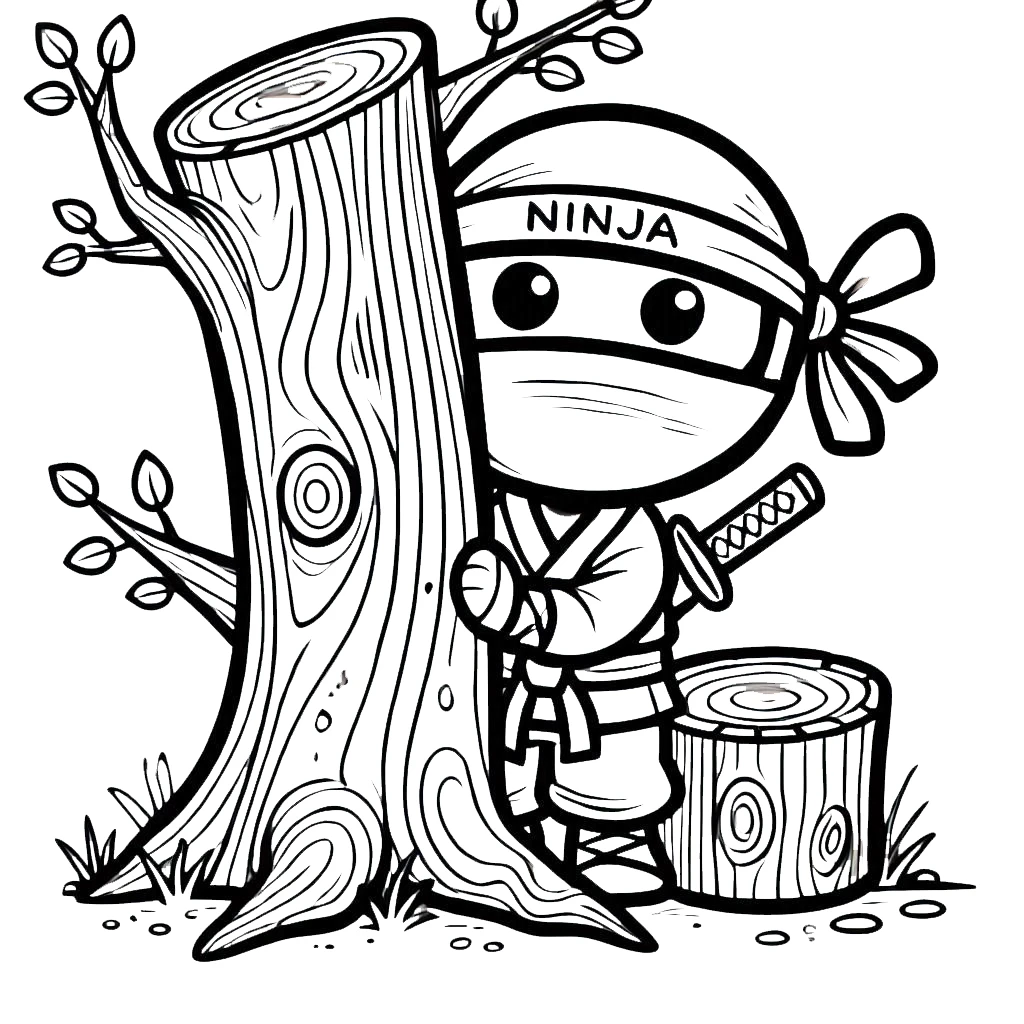 imprimer coloriage Ninja