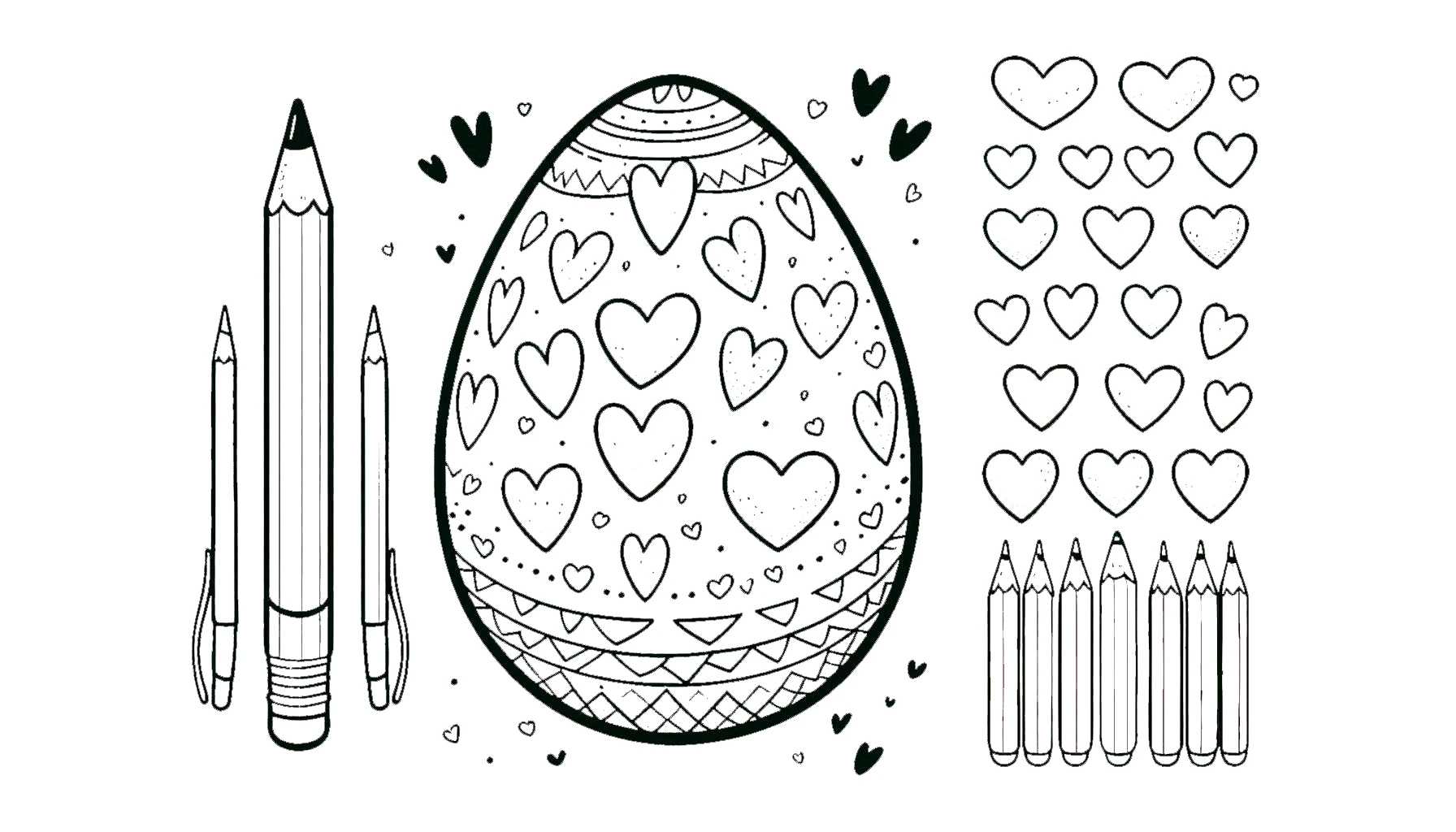 coloriage Oeuf de Pâques pour enfant