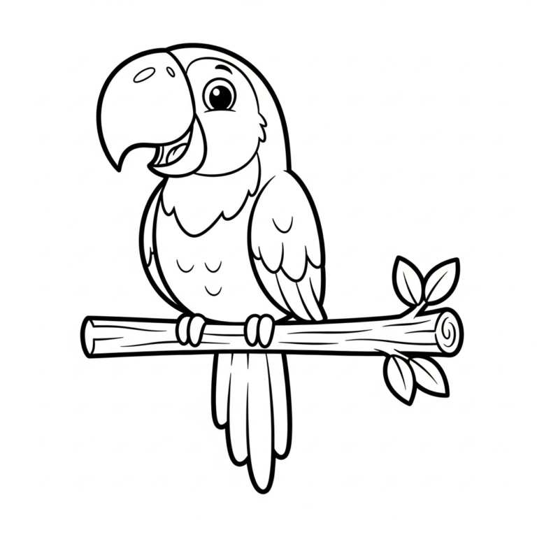 Coloriage Perroquet