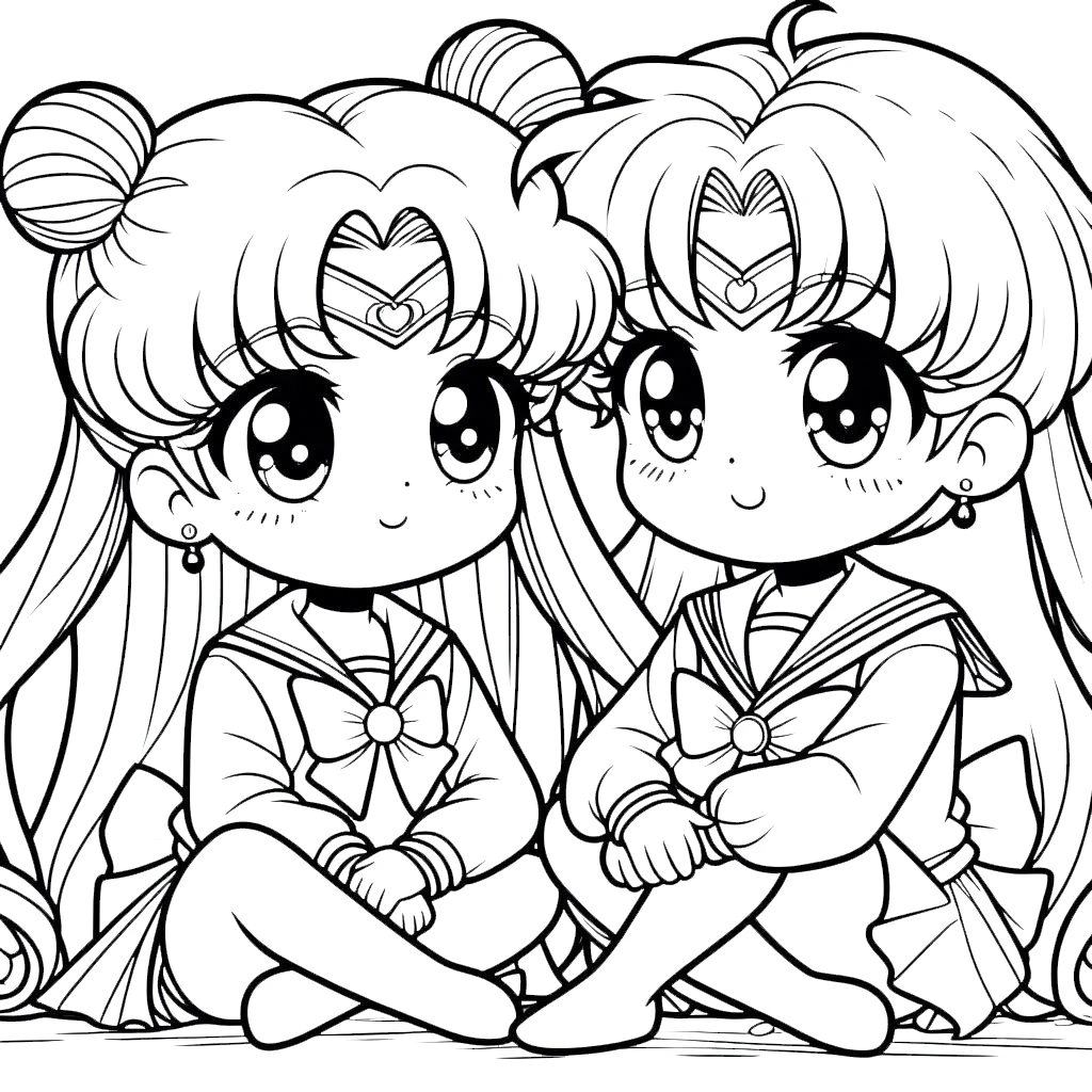 coloriage Sailor Moon en ligne pour enfant