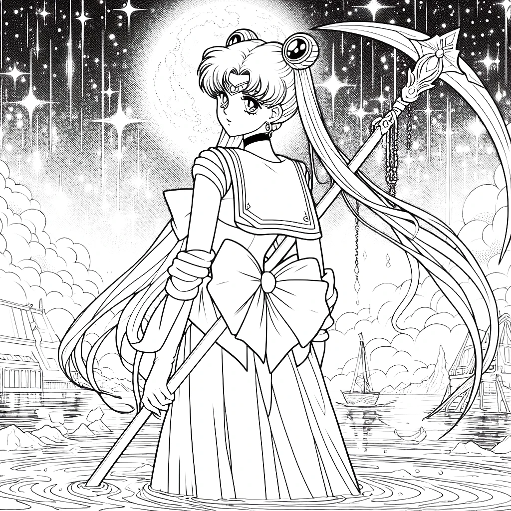 coloriage Sailor Moon et apprentissage